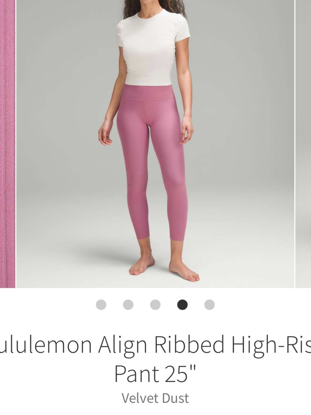 Lululemon Align Ribbed High Rise Pant 25” - Picture 8 of 8